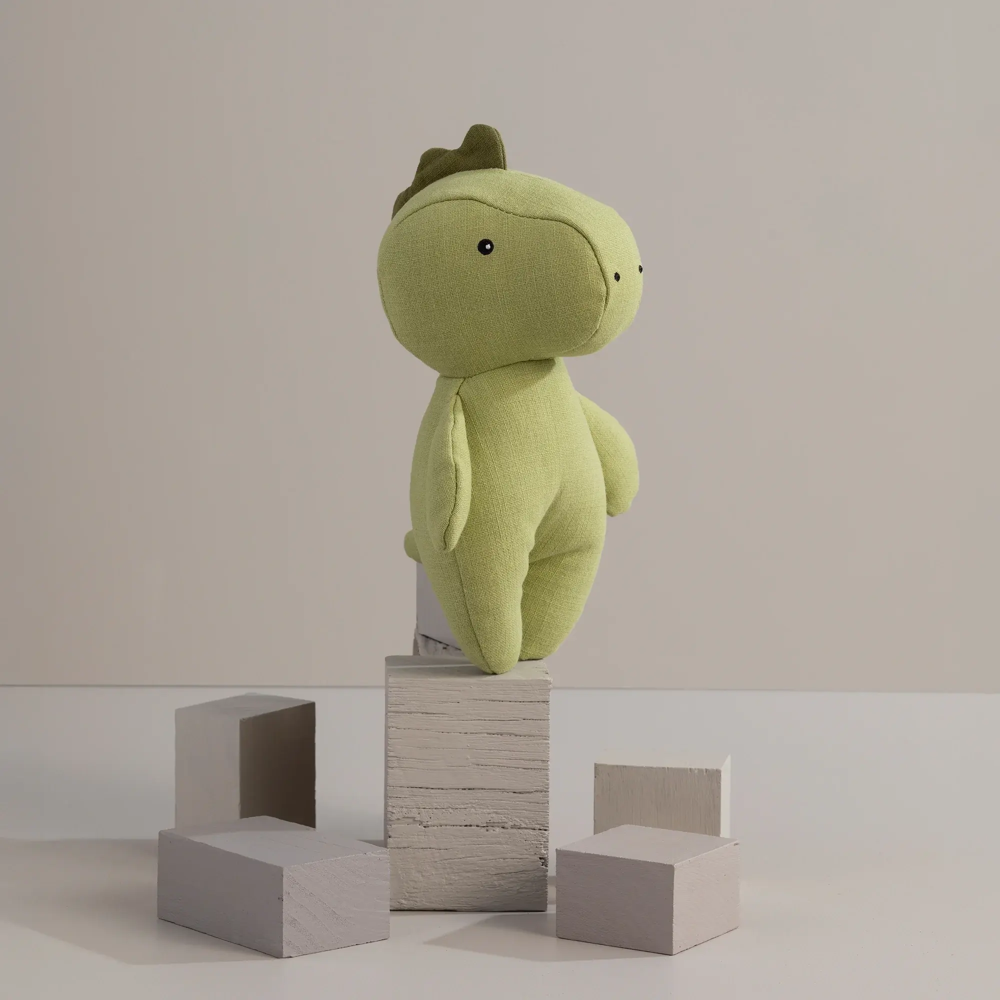 Living Textiles Living Textiles Small Linen Animal - Dennis the Dinosaur