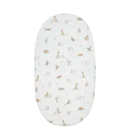 Living Textiles Living Textiles Organic Bassinet Fitted Sheet - Australiana