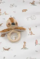 Living Textiles Living Textiles Organic Bassinet Fitted Sheet - Australiana