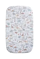 Living Textiles Living Textiles Organic Bassinet Fitted Sheet - Wild Safari