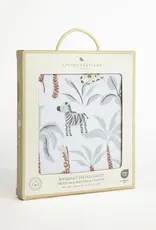 Living Textiles Living Textiles Organic Bassinet Fitted Sheet - Wild Safari