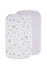 Living Textiles Living Textiles 2 Pack Organic Bassinet Fitted Sheet - Whimsical Wonderland