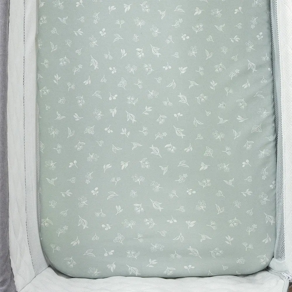 Living Textiles Living Textiles 2 Pack Organic Bedside Sleeper Fitted Sheet - Australiana