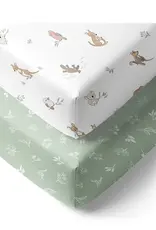 Living Textiles Living Textiles 2 Pack Organic Cot Fitted Sheet - Australiana