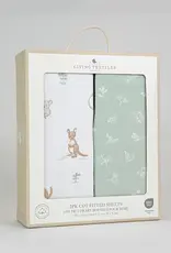 Living Textiles Living Textiles 2 Pack Organic Cot Fitted Sheet - Australiana