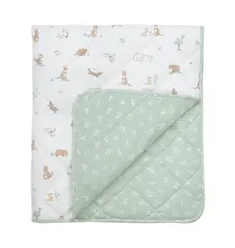 Living Textiles Living Textiles Reversible Quilted Cot Comforter - Australiana