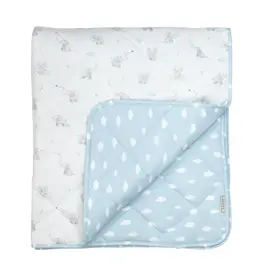 Living Textiles Living Textiles Reversible Quilted Cot Comforter - Elephant Playtime