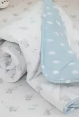 Living Textiles Living Textiles Reversible Quilted Cot Comforter - Elephant Playtime