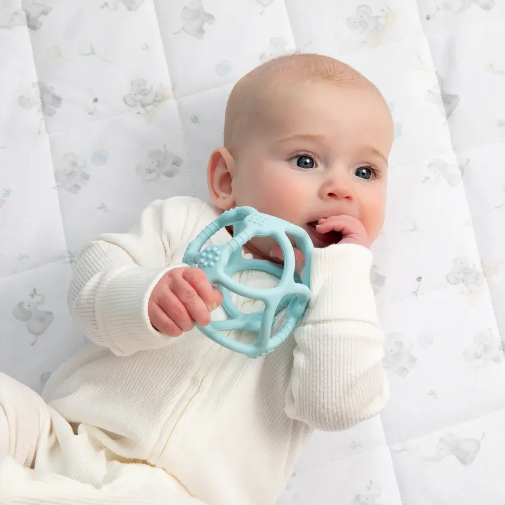 Living Textiles Living Textiles Reversible Quilted Cot Comforter - Elephant Playtime