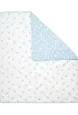 Living Textiles Living Textiles Reversible Quilted Cot Comforter - Elephant Playtime