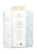 Living Textiles Living Textiles Reversible Quilted Cot Comforter - Elephant Playtime