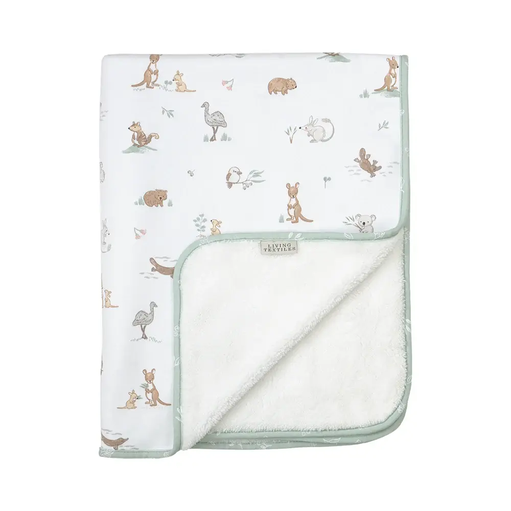 Living Textiles Living Textiles Sherpa Pram Blanket - Australiana