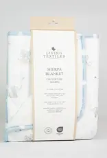Living Textiles Living Textiles Sherpa Pram Blanket - Elephant Playtime