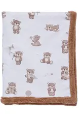 Living Textiles Living Textiles Sherpa Pram Blanket - Cuddly Bear
