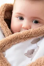 Living Textiles Living Textiles Sherpa Pram Blanket - Cuddly Bear