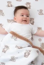 Living Textiles Living Textiles Sherpa Pram Blanket - Cuddly Bear