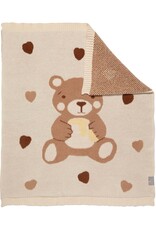 Living Textiles Living Textiles Fluffly Jacquard Blanket - Cuddly Bear