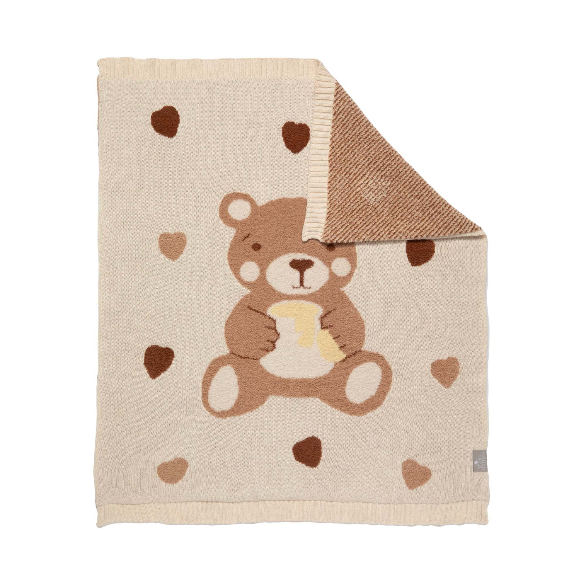 Living Textiles Living Textiles Fluffly Jacquard Blanket - Cuddly Bear