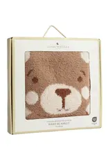 Living Textiles Living Textiles Fluffly Jacquard Blanket - Cuddly Bear