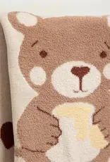 Living Textiles Living Textiles Fluffly Jacquard Blanket - Cuddly Bear