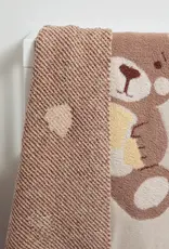 Living Textiles Living Textiles Fluffly Jacquard Blanket - Cuddly Bear