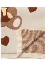 Living Textiles Living Textiles Fluffly Jacquard Blanket - Cuddly Bear