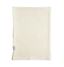 Living Textiles Living Textiles Cotton Cellular Blanket - Natural White