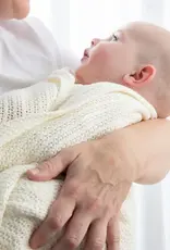 Living Textiles Living Textiles Cotton Cellular Blanket - Natural White