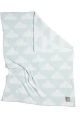 Living Textiles Living Textiles Chenille Blanket - Blue Clouds