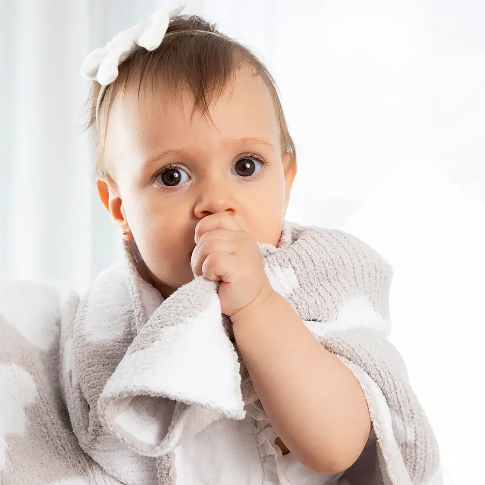 Living Textiles Living Textiles Chenille Blanket - Grey Clouds