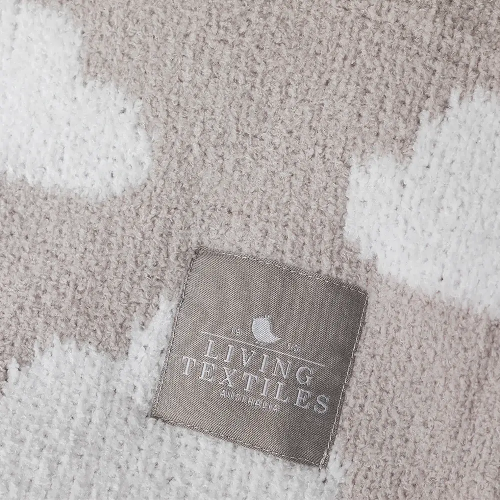 Living Textiles Living Textiles Chenille Blanket - Grey Clouds