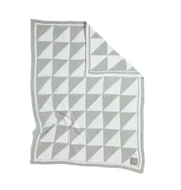 Living Textiles Living Textiles Chenille Blanket - Sage Triangle