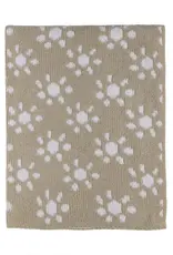 Living Textiles Living Textiles Chenille Blanket - Sun Flower/Taupe