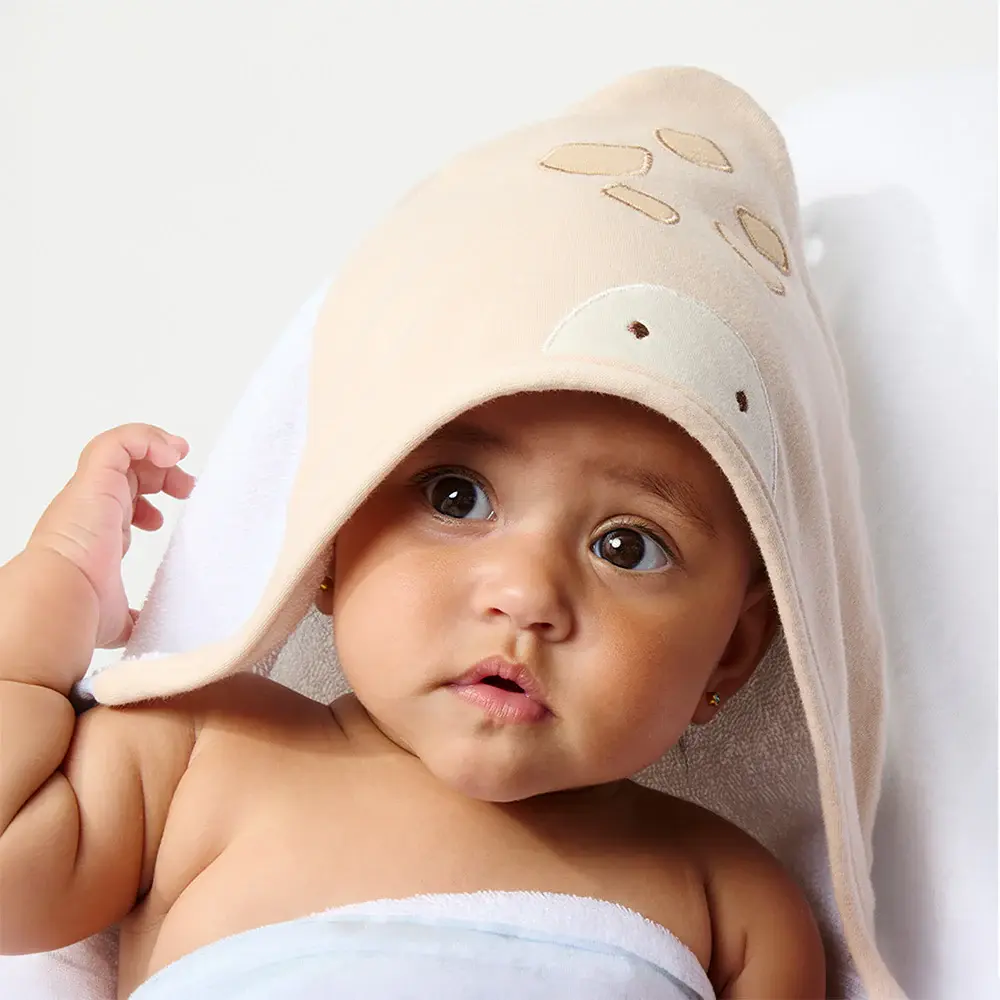 Living Textiles Living Textiles Organic Hooded Towel - Roam & Roar