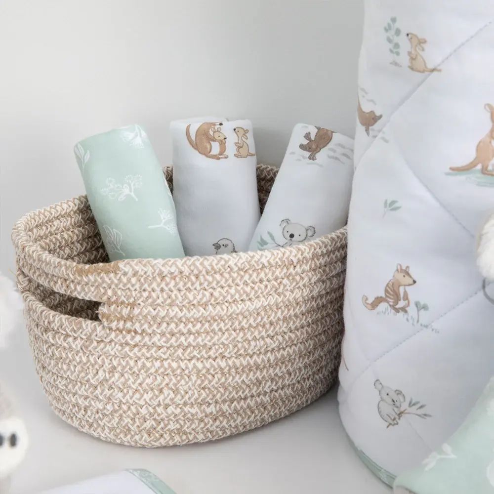 Living Textiles Living Textiles 3 Pack Organic Wash Cloths - Australiana