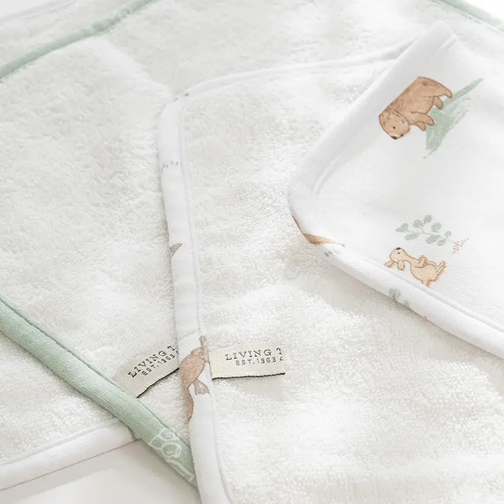 Living Textiles Living Textiles 3 Pack Organic Wash Cloths - Australiana