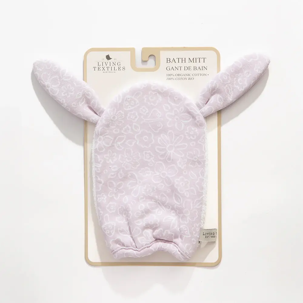 Living Textiles Living Textiles Organic Bath Mitt - Whimsical Wonderland
