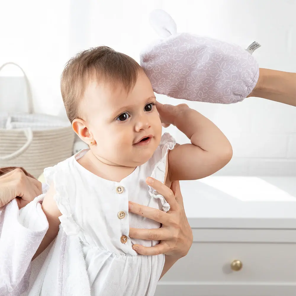 Living Textiles Living Textiles Organic Bath Mitt - Whimsical Wonderland