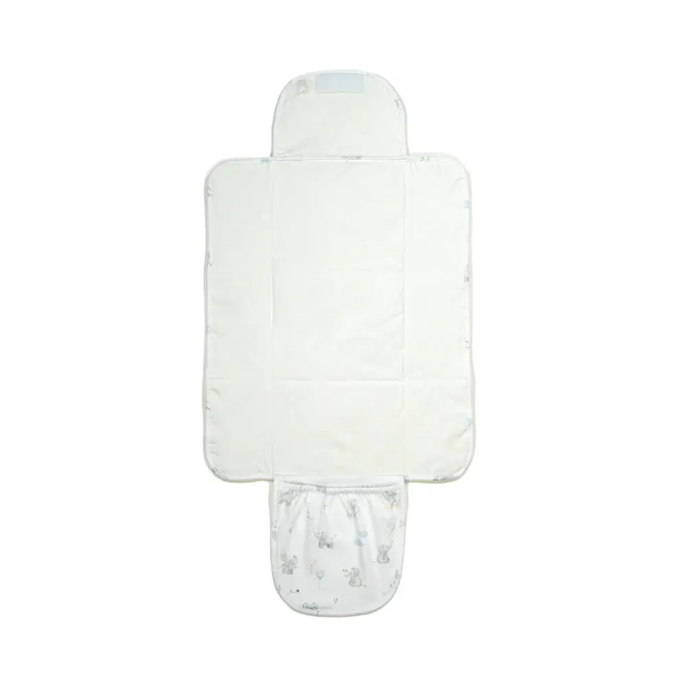 Living Textiles Living Textiles Foldable Waterproof Travel Change Mat - Elephant Playtime