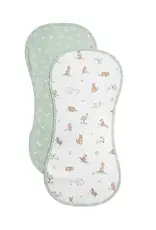 Living Textiles Living Textiles 2 Pack Organic Burp Cloths - Australiana