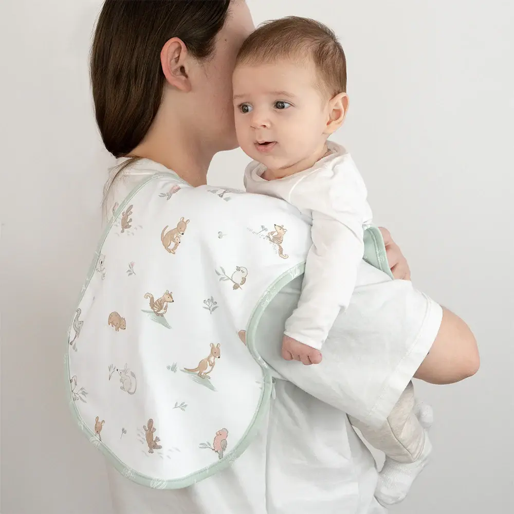 Living Textiles Living Textiles 2 Pack Organic Burp Cloths - Australiana