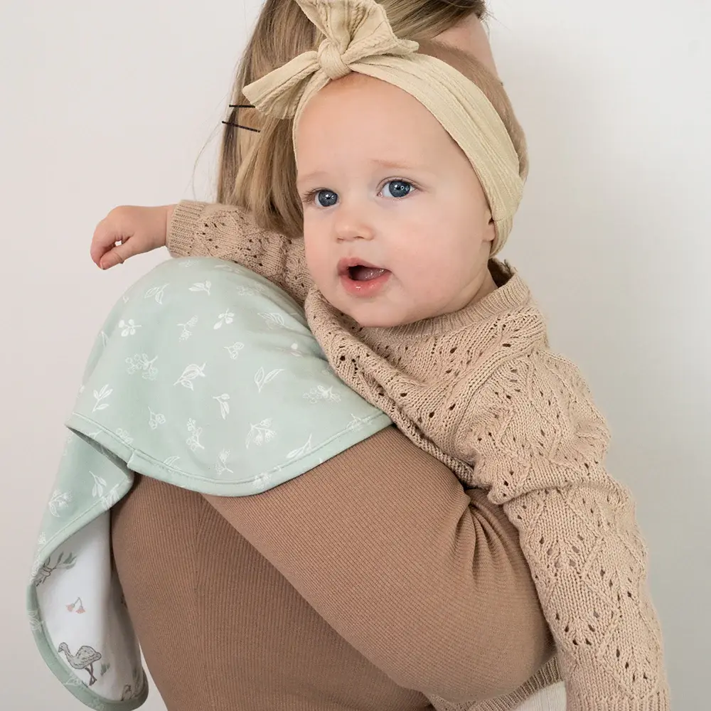 Living Textiles Living Textiles 2 Pack Organic Burp Cloths - Australiana