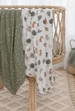 Living Textiles Living Textiles 2 Pack Jersey Swaddle Wraps - Forest Retreat