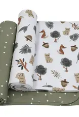 Living Textiles Living Textiles 2 Pack Jersey Swaddle Wraps - Forest Retreat