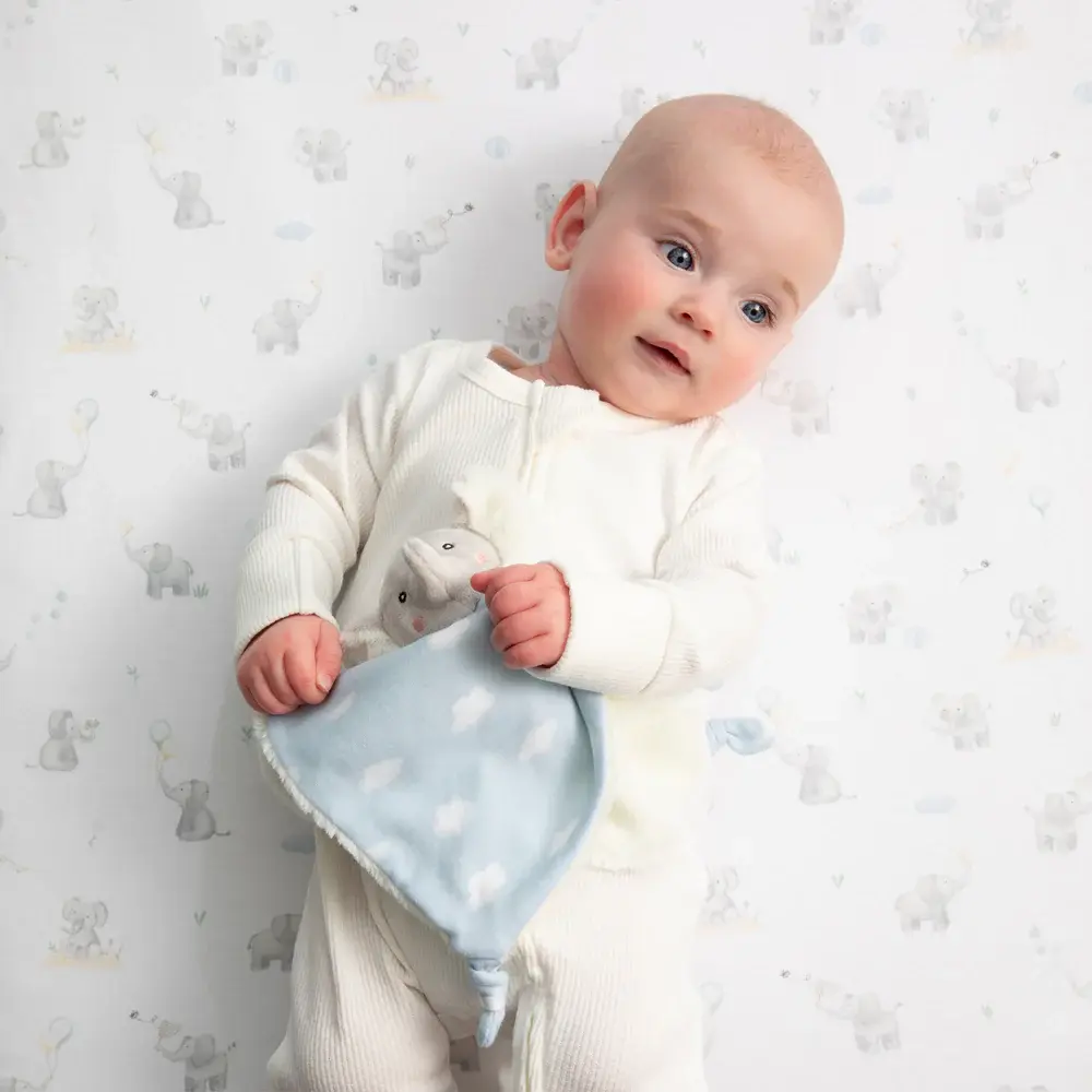 Living Textiles Living Textiles Security Blanket - Elephant Playtime