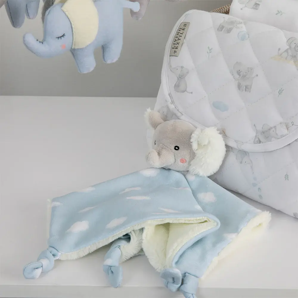 Living Textiles Living Textiles Security Blanket - Elephant Playtime