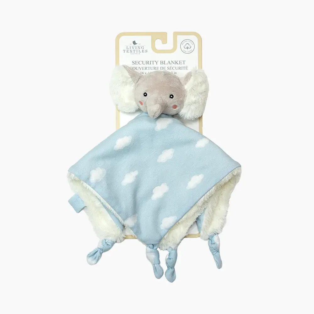 Living Textiles Living Textiles Security Blanket - Elephant Playtime
