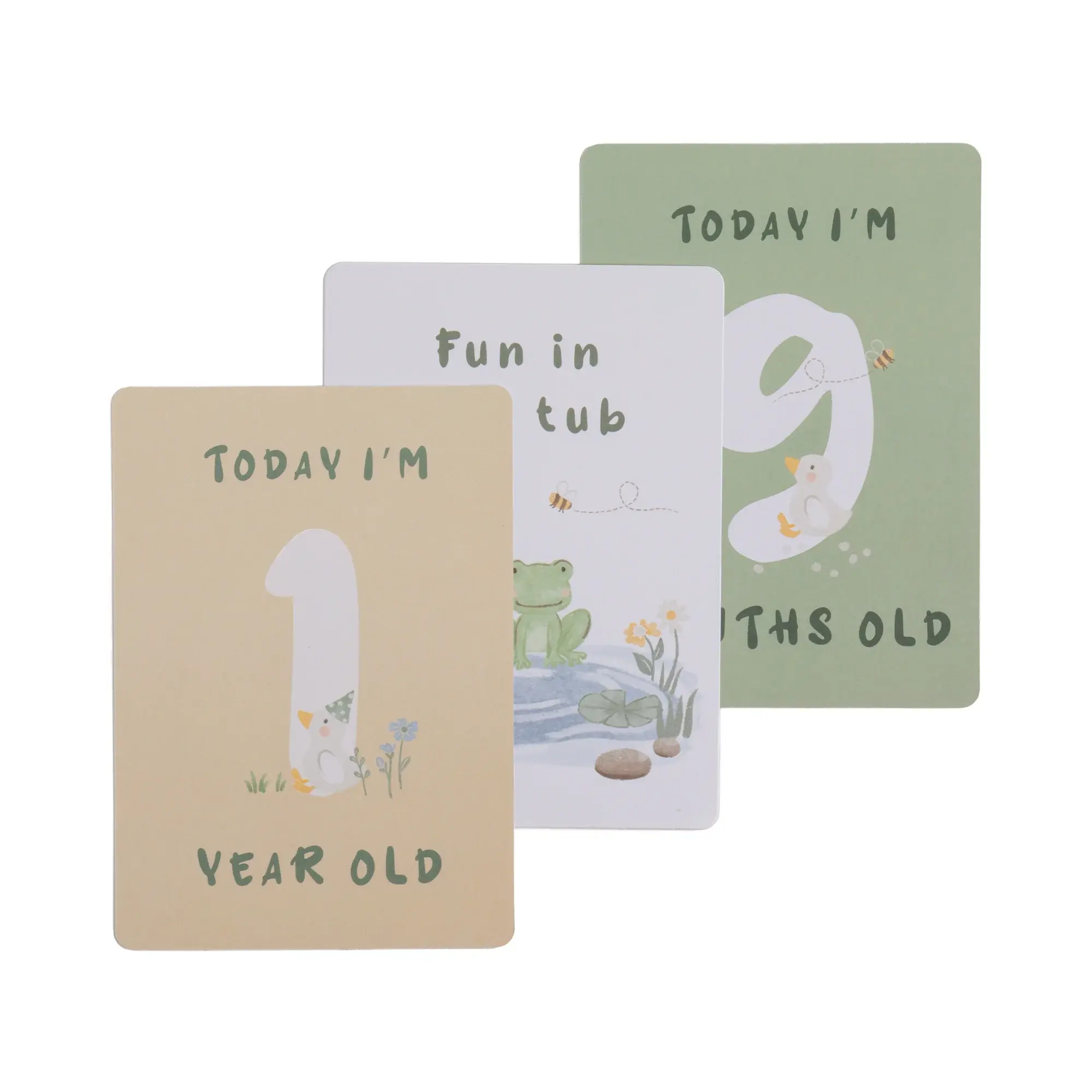 Living Textiles Living Textiles Milestone Cards - Goosey Goosey