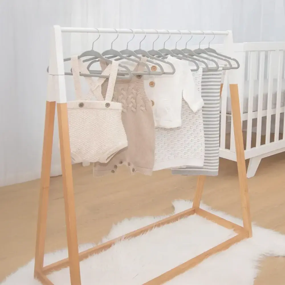 Living Textiles Living Textiles Baby Coat Hangers 10pk - Grey