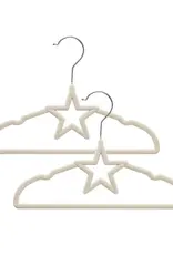 Living Textiles Living Textiles Baby Coat Hangers 10pk - Stars/Beige